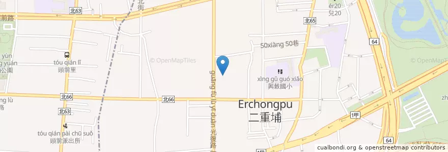Mapa de ubicacion de 合作金庫商業銀行 en Taiwan, Nuova Taipei.