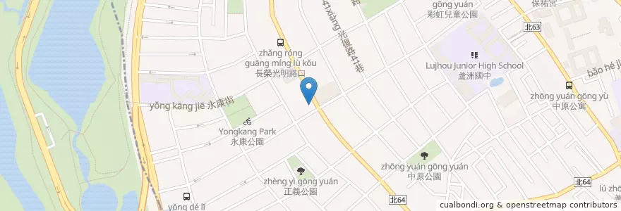 Mapa de ubicacion de 華南商業銀行 en Taiwán, Nuevo Taipéi, 蘆洲區, 五股區.