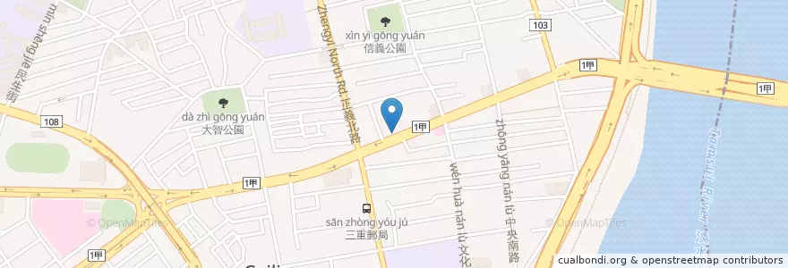 Mapa de ubicacion de 國泰世華商業銀行 en Тайвань, Новый Тайбэй.
