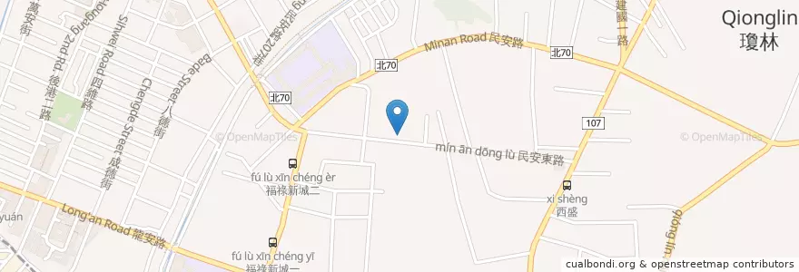 Mapa de ubicacion de 永豐商業銀行 en Taïwan, Nouveau Taipei, Hsinchuang.