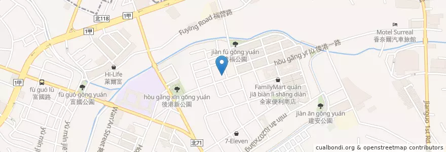 Mapa de ubicacion de 永豐商業銀行 en Taïwan, Nouveau Taipei, Hsinchuang.