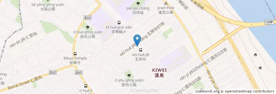 Mapa de ubicacion de 華泰商業銀行 en تایوان, 新北市.
