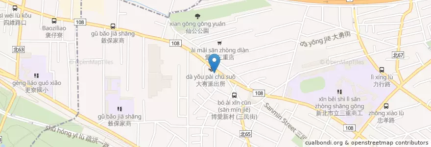 Mapa de ubicacion de 永豐商業銀行 en Tayvan, 新北市.