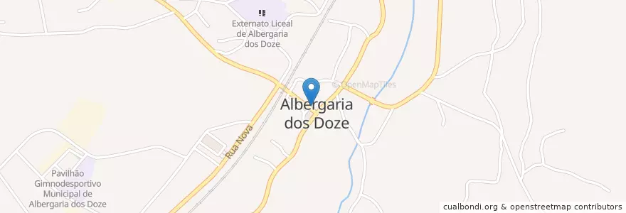 Mapa de ubicacion de Dórico en Portugal, Centro, Leiria, Pinhal Litoral, Pombal, Santiago E São Simão De Litém E Albergaria Dos Doze.