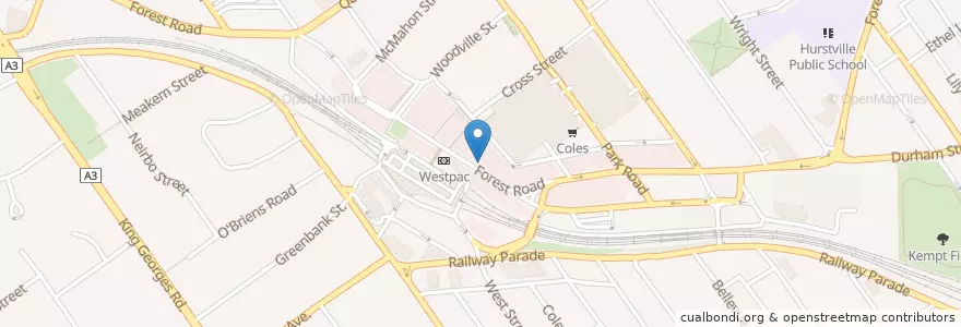 Mapa de ubicacion de Chefs Gallery en استرالیا, New South Wales, Georges River Council, Sydney.