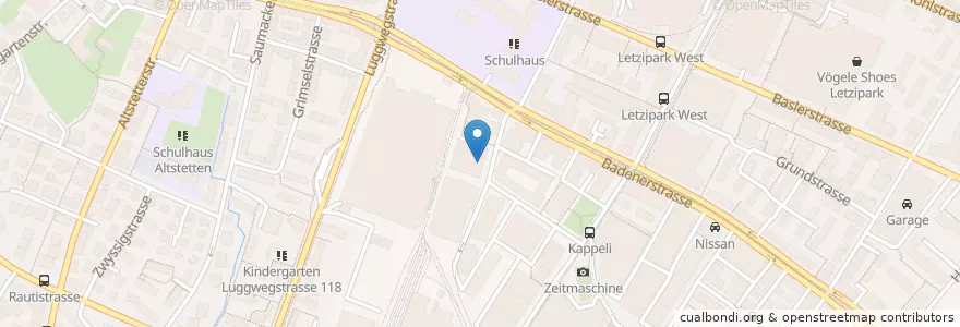 Mapa de ubicacion de Lunchmarket en سوئیس, زوریخ, Bezirk Zürich, Zürich.