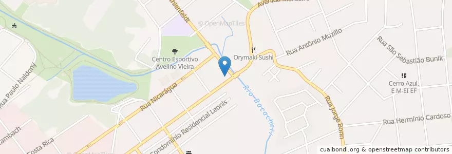 Mapa de ubicacion de Nissei en ブラジル, 南部地域, パラナ, Região Geográfica Intermediária De Curitiba, Região Metropolitana De Curitiba, Microrregião De Curitiba, クリチバ.