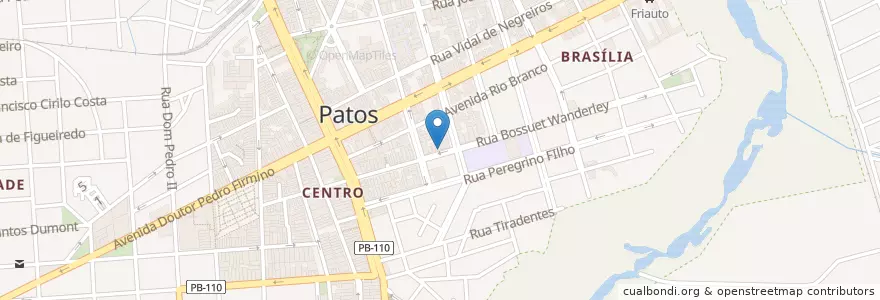 Mapa de ubicacion de Clínica Radiológica de Patos en Brasile, Regione Nordest, Paraíba, Região Metropolitana De Patos, Região Geográfica Intermediária De Patos, Região Geográfica Imediata De Patos, Patos.