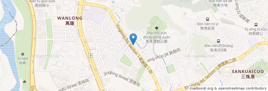 Mapa de ubicacion de 西歐牙醫 en 臺灣, 新北市, 臺北市, 文山區.