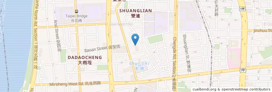 Mapa de ubicacion de 寧夏派出所 en Taiwan, Neu-Taipeh, Taipeh, Datong.