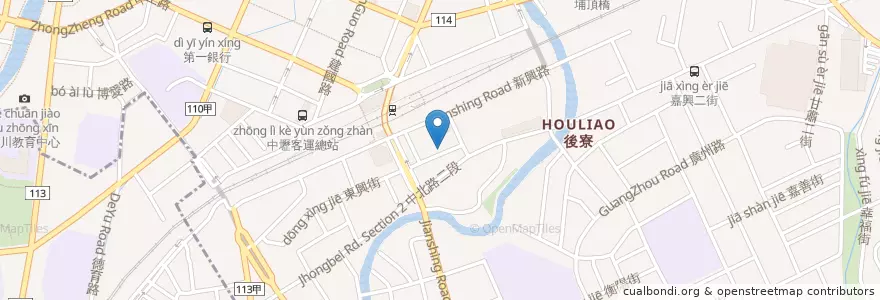 Mapa de ubicacion de 廣德堂 en 타이완, 타오위안 시, 중리 구.