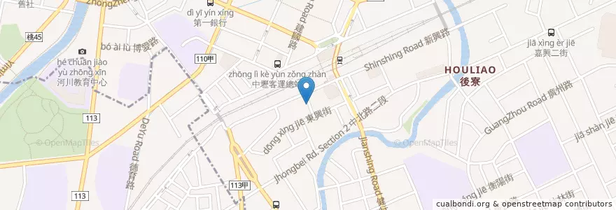 Mapa de ubicacion de 聖經教會 en Taiwan, 桃園市, 中壢區.