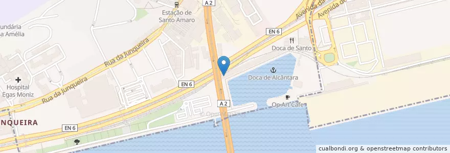 Mapa de ubicacion de Bacalhau DOC en Portugal, Área Metropolitana De Lisboa, Lisbon, Grande Lisboa, Alcântara.
