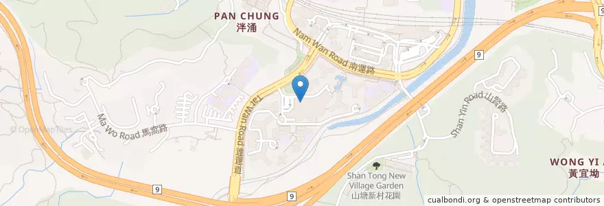 Mapa de ubicacion de 大快活 en 中国, 香港, 広東省, 新界, 大埔區 Tai Po District.