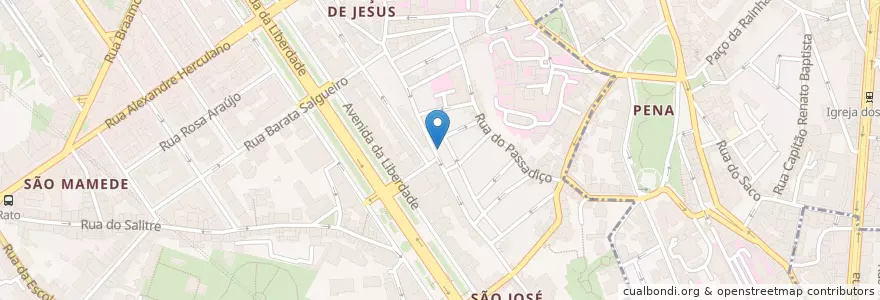 Mapa de ubicacion de Restaurante Coradinho en Portugal, Aire Métropolitaine De Lisbonne, Lisbonne, Grande Lisboa, Lisbonne, Santo António.