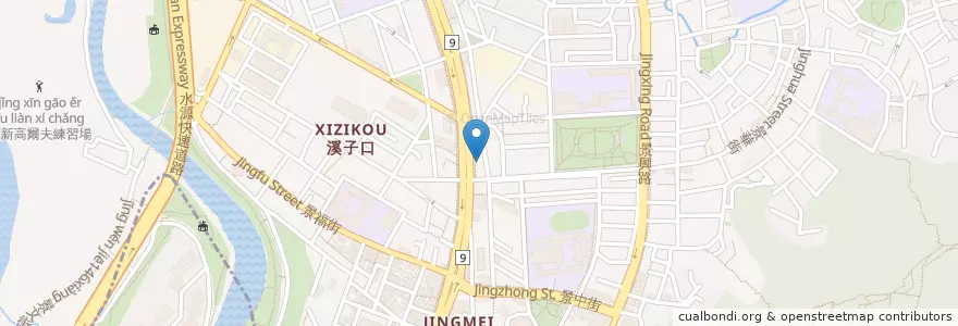 Mapa de ubicacion de 仁德傳統整復中心 en Taiwan, Nuova Taipei, Taipei, 文山區.