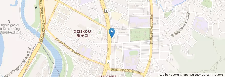 Mapa de ubicacion de 草莓甜心早餐店 en 타이완, 신베이 시, 타이베이시, 원산 구.