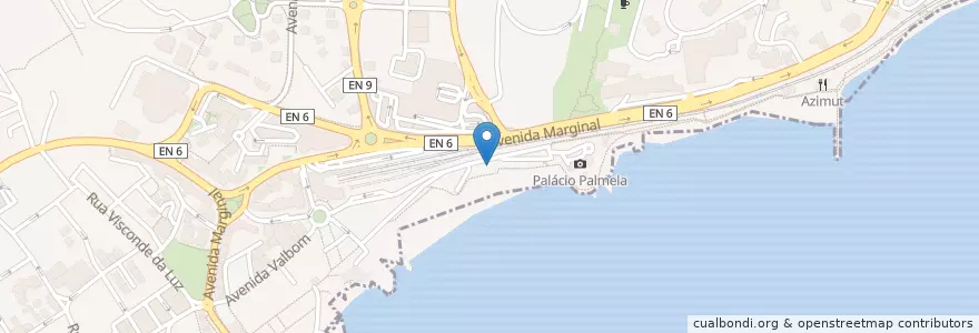 Mapa de ubicacion de Capriccio en ポルトガル, Área Metropolitana De Lisboa, Lisboa, Grande Lisboa, Cascais, Cascais E Estoril.