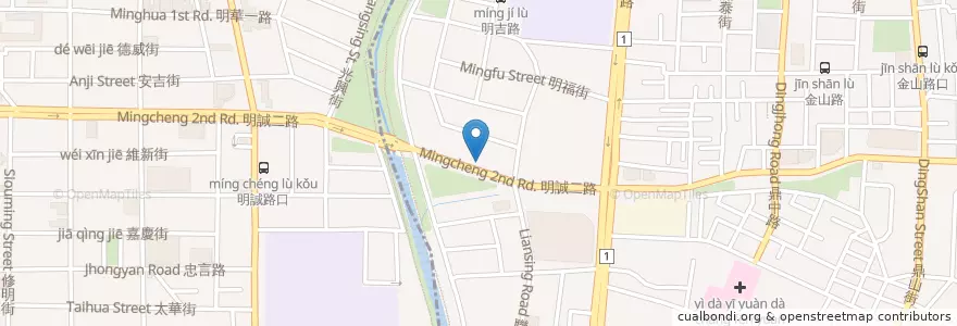 Mapa de ubicacion de 台大吳家明眼科 en Taïwan, Kaohsiung, 三民區.