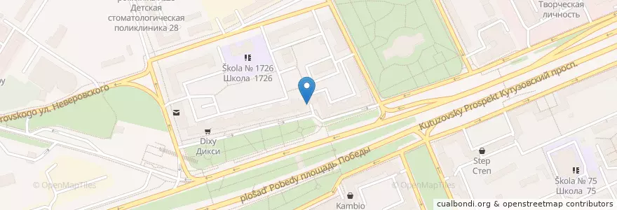 Mapa de ubicacion de ЛавКрафт en 러시아, Центральный Федеральный Округ, Москва, Западный Административный Округ, Район Дорогомилово.