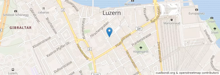 Mapa de ubicacion de ViaExpress en Швейцария, Люцерн, Luzern.