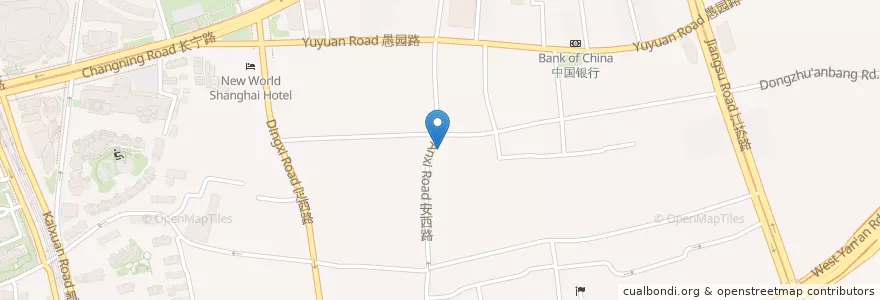 Mapa de ubicacion de 233bar en China, Shanghai, Changning District.