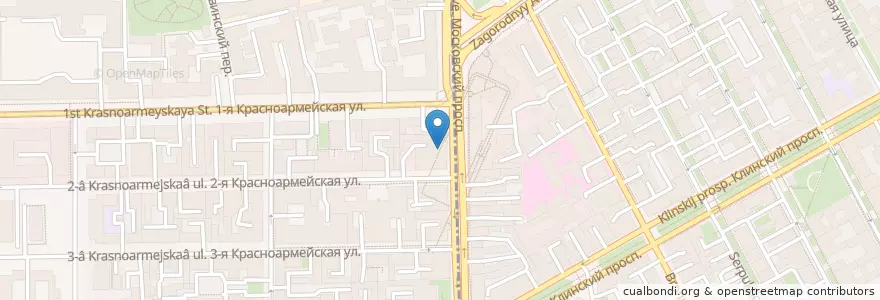 Mapa de ubicacion de Школа мастеров массажа en Russie, District Fédéral Du Nord-Ouest, Oblast De Léningrad, Saint-Pétersbourg, Адмиралтейский Район, Округ Измайловское.