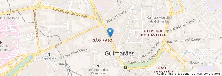 Mapa de ubicacion de Farmácia da Praça en Portogallo, Nord, Braga, Ave, Guimarães, Oliveira, São Paio E São Sebastião.