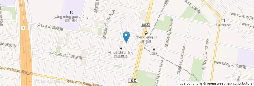 Mapa de ubicacion de 豚將拉麵 en Тайвань, Гаосюн, 三民區.
