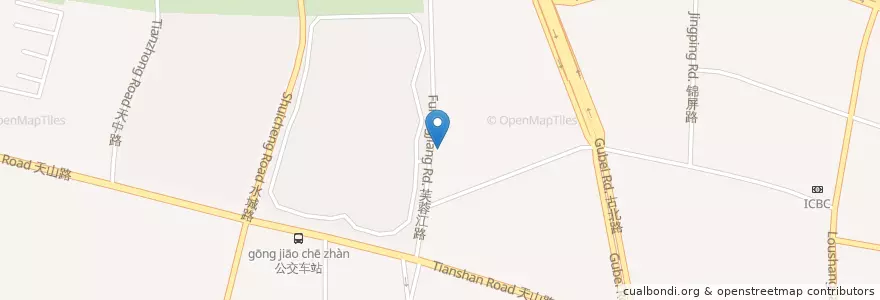 Mapa de ubicacion de 四川香天下火锅 en China, Shanghai, Changning.