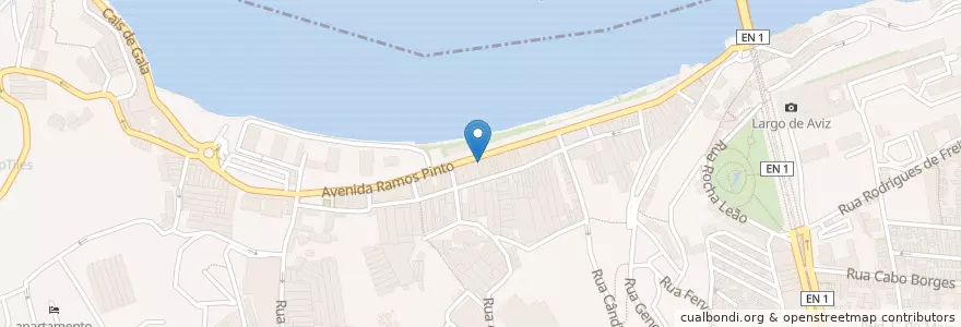Mapa de ubicacion de Mareantes do Rio Douro en Португалия, Северный, Área Metropolitana Do Porto, Porto, Vila Nova De Gaia, Santa Marinha E São Pedro Da Afurada.