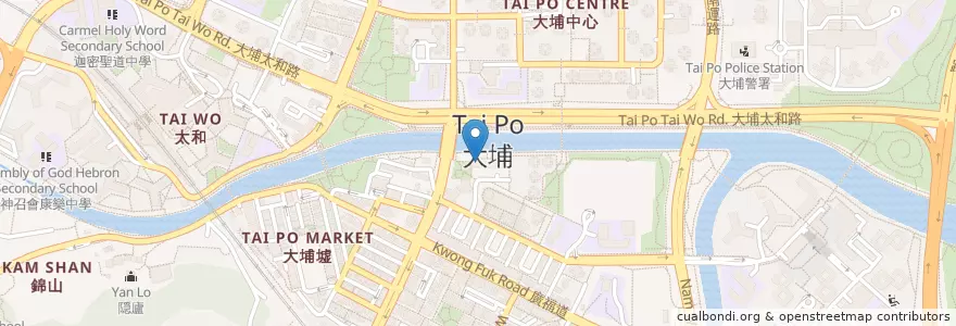 Mapa de ubicacion de 王少清牙科診所 Wong Siu Ching Dental Clinic en الصين, هونغ كونغ, غوانغدونغ, الأقاليم الجديدة, 大埔區 Tai Po District.