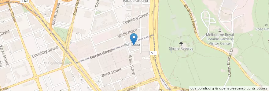 Mapa de ubicacion de August Restaurant en Австралия, Виктория, City Of Port Phillip.
