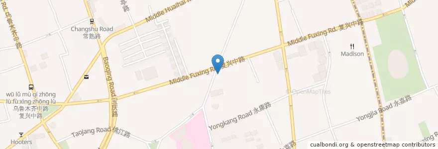 Mapa de ubicacion de Barules en 中国, 上海市, 徐汇区.