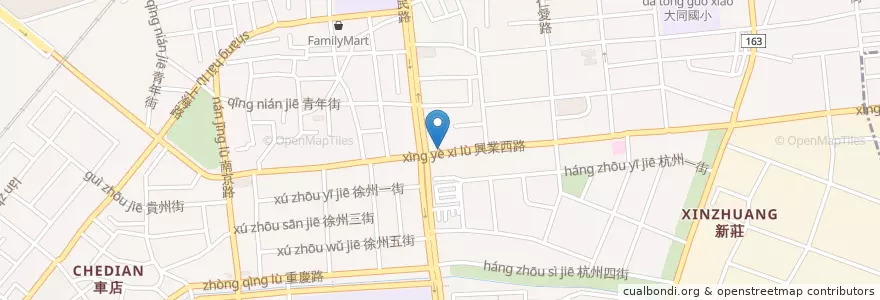 Mapa de ubicacion de 黃金粥 en Taiwan, 臺灣省, 嘉義市, 嘉義縣, 西區.