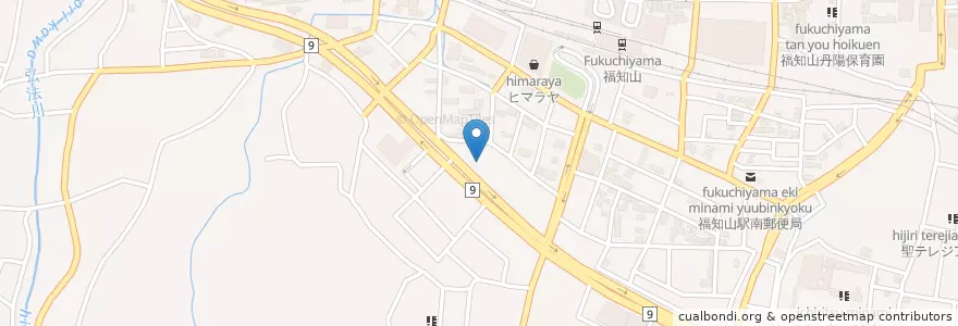 Mapa de ubicacion de 吉野家 en 日本, 京都府, 福知山市.