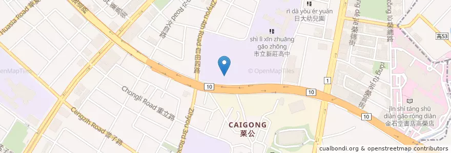 Mapa de ubicacion de 烤肉區 en 臺灣, 高雄市, 左營區.