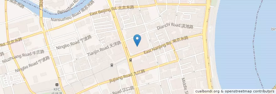 Mapa de ubicacion de 0'Vamos en 중국, 상하이, 황푸구.