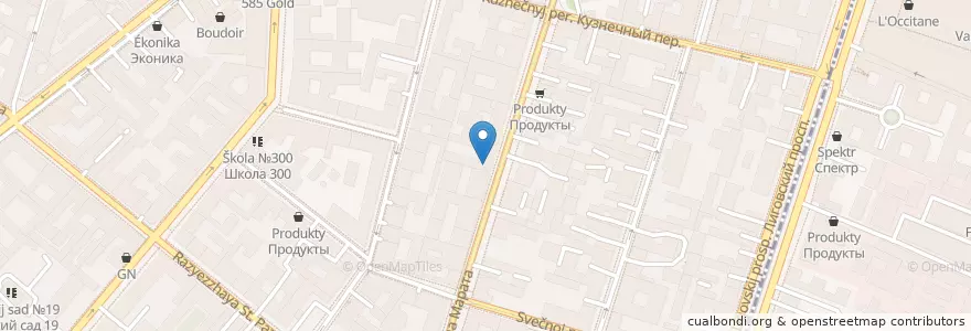 Mapa de ubicacion de Lounge 3D Сinema en Russland, Föderationskreis Nordwest, Oblast Leningrad, Sankt Petersburg, Центральный Район, Владимирский Округ.