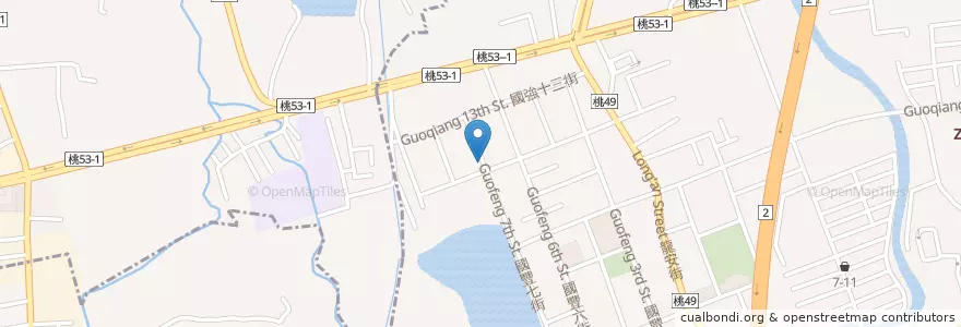 Mapa de ubicacion de 龍安公園 en Тайвань, Таоюань, 桃園區.