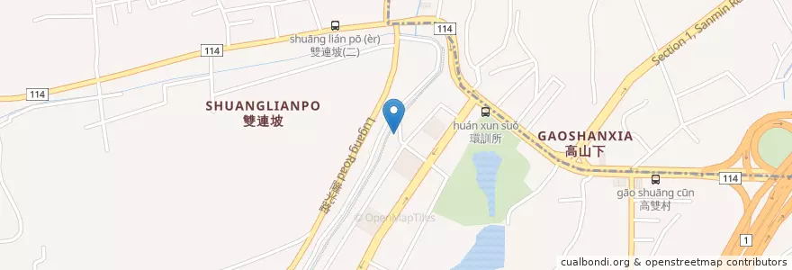 Mapa de ubicacion de 平鎮魚形公園 en Tayvan, 桃園市, 平鎮區.