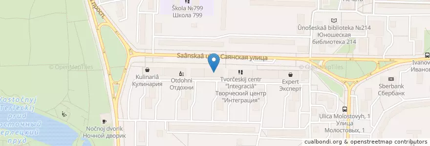 Mapa de ubicacion de Столетник en Russie, District Fédéral Central, Moscou, Восточный Административный Округ, Район Ивановское.
