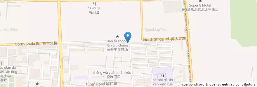 Mapa de ubicacion de 白鹿江西餐厅 en Cina, Pechino, Hebei, 海淀区.