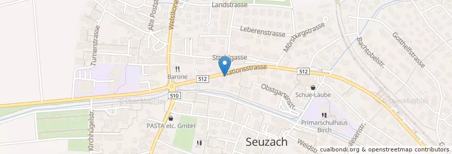 Mapa de ubicacion de miotop - Mario Meier en سويسرا, زيورخ, Bezirk Winterthur, Seuzach.