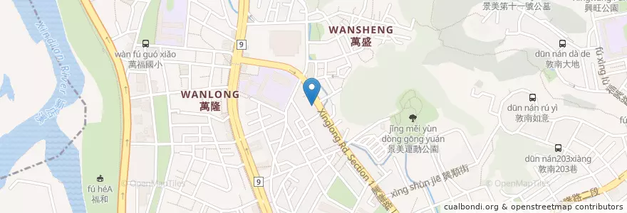 Mapa de ubicacion de 豫章堂中醫診所 en Taiwan, 新北市, Taipei, 文山區.