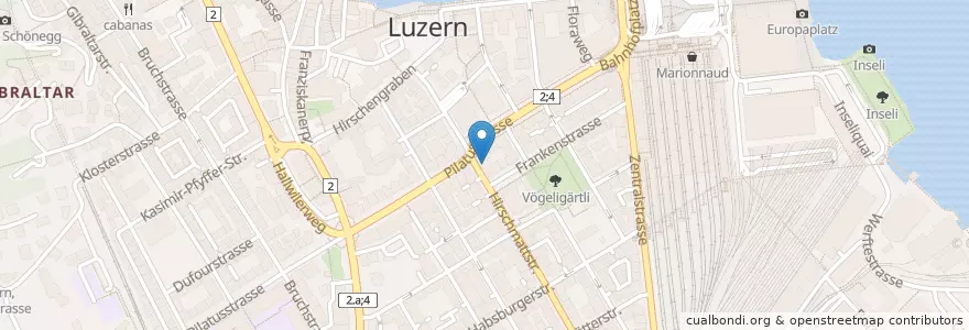 Mapa de ubicacion de Ravioli Bar en スイス, Luzern, Luzern.
