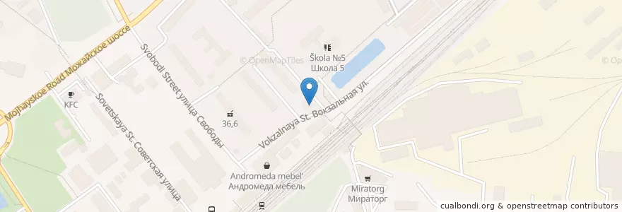 Mapa de ubicacion de Аптека №1 en روسيا, Центральный Федеральный Округ, محافظة موسكو, Одинцовский Городской Округ.