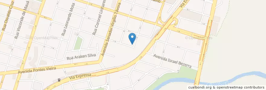 Mapa de ubicacion de Obra Lumen en ブラジル, 北東部地域, セアラー, Região Geográfica Intermediária De Fortaleza, Microrregião De Fortaleza, フォルタレザ.