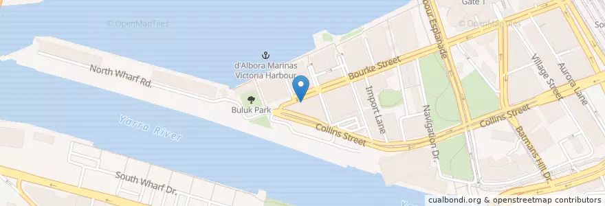 Mapa de ubicacion de Billy barista en Australien, Victoria, City Of Melbourne.