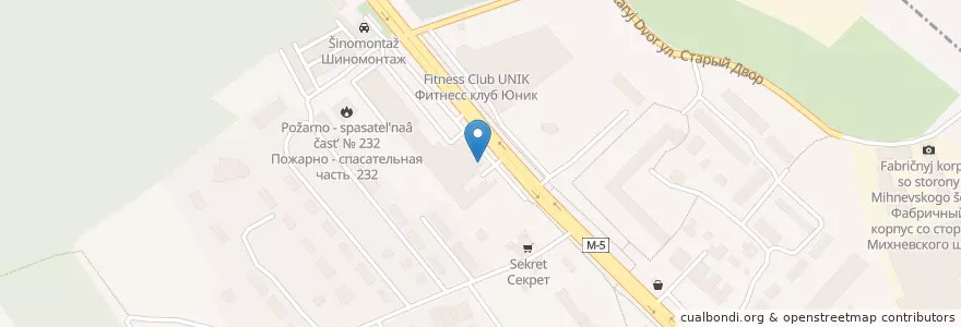 Mapa de ubicacion de Shagov’s Pub en Russia, Central Federal District, Moscow Oblast, Lyuberetsky District.